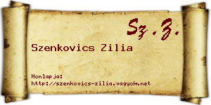 Szenkovics Zilia névjegykártya